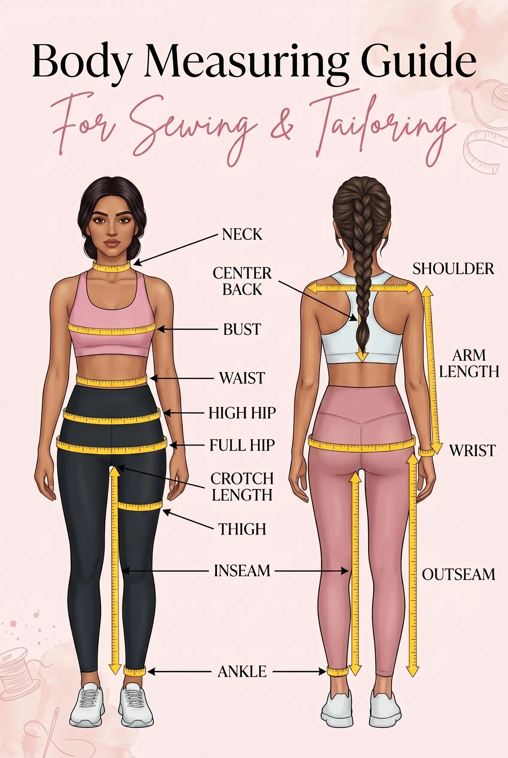 Female body measurement guide